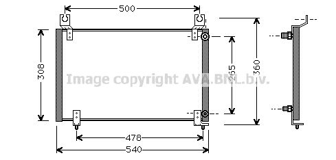 AVA QUALITY COOLING Kondensators, Gaisa kond. sistēma MZ5119